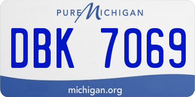 MI license plate DBK7069