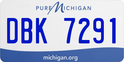 MI license plate DBK7291