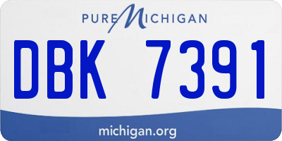 MI license plate DBK7391