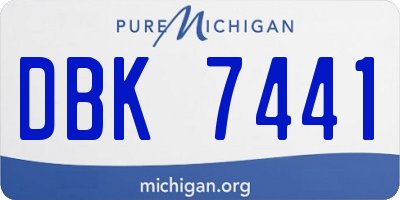 MI license plate DBK7441