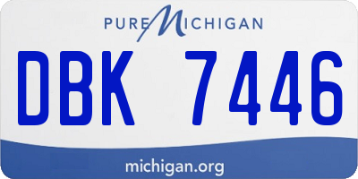 MI license plate DBK7446