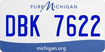 MI license plate DBK7622