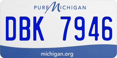 MI license plate DBK7946