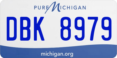 MI license plate DBK8979