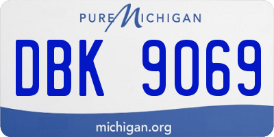 MI license plate DBK9069