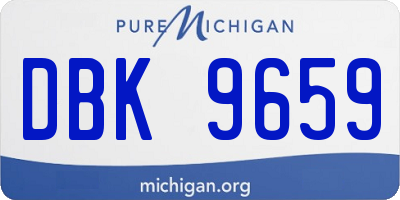 MI license plate DBK9659