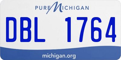 MI license plate DBL1764