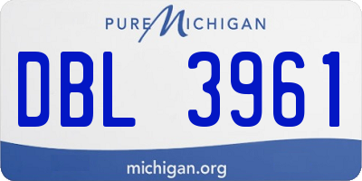 MI license plate DBL3961