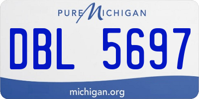 MI license plate DBL5697