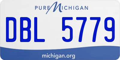 MI license plate DBL5779