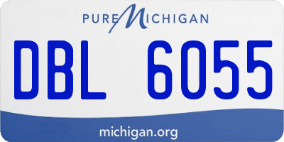 MI license plate DBL6055