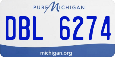 MI license plate DBL6274