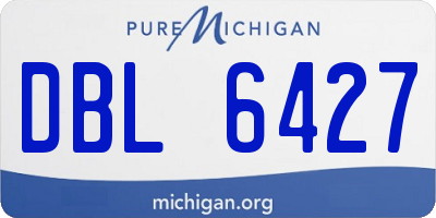 MI license plate DBL6427