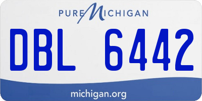 MI license plate DBL6442