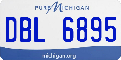 MI license plate DBL6895