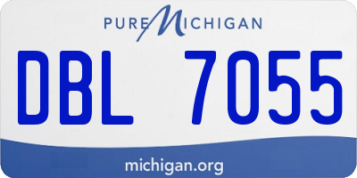 MI license plate DBL7055