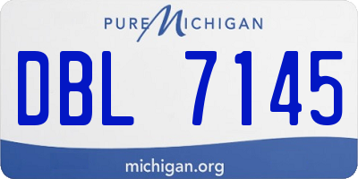 MI license plate DBL7145