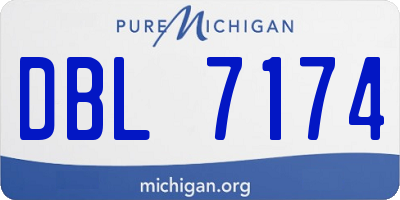 MI license plate DBL7174