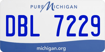 MI license plate DBL7229
