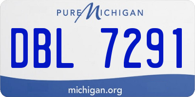 MI license plate DBL7291