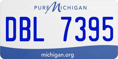 MI license plate DBL7395