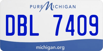 MI license plate DBL7409