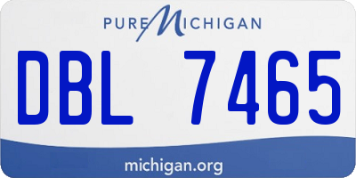 MI license plate DBL7465