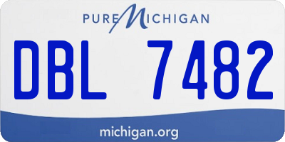 MI license plate DBL7482