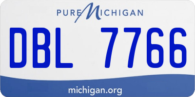 MI license plate DBL7766