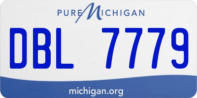 MI license plate DBL7779