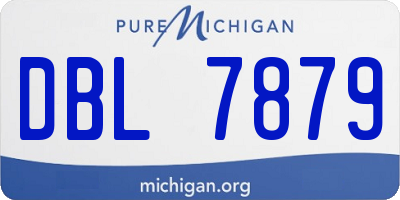 MI license plate DBL7879