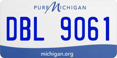 MI license plate DBL9061