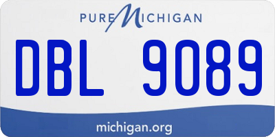 MI license plate DBL9089