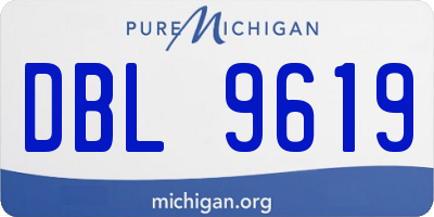 MI license plate DBL9619