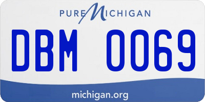MI license plate DBM0069
