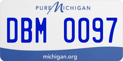 MI license plate DBM0097
