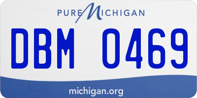MI license plate DBM0469