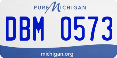 MI license plate DBM0573