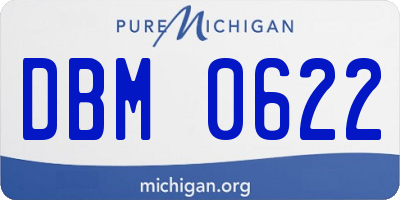 MI license plate DBM0622