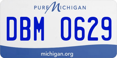 MI license plate DBM0629