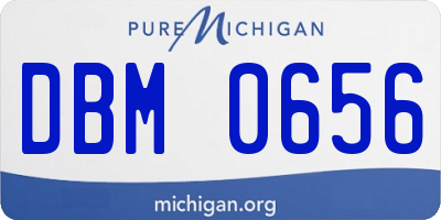 MI license plate DBM0656