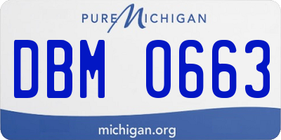 MI license plate DBM0663