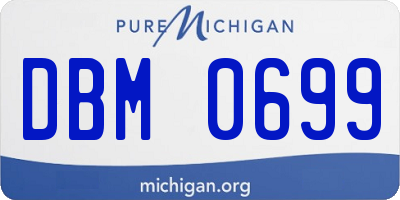 MI license plate DBM0699