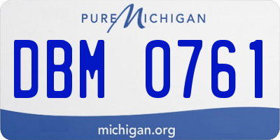 MI license plate DBM0761