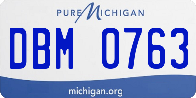 MI license plate DBM0763