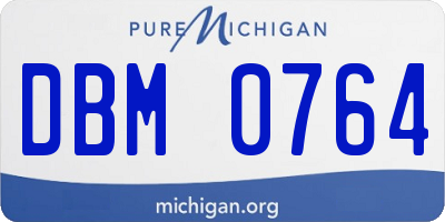MI license plate DBM0764