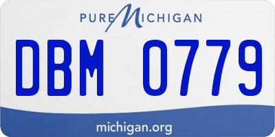 MI license plate DBM0779