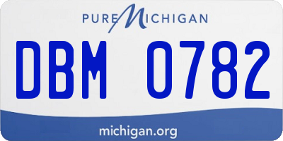 MI license plate DBM0782