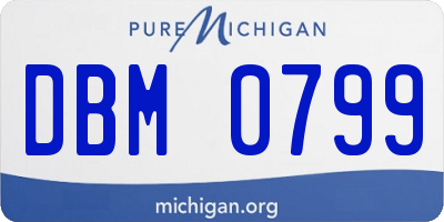 MI license plate DBM0799