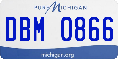 MI license plate DBM0866